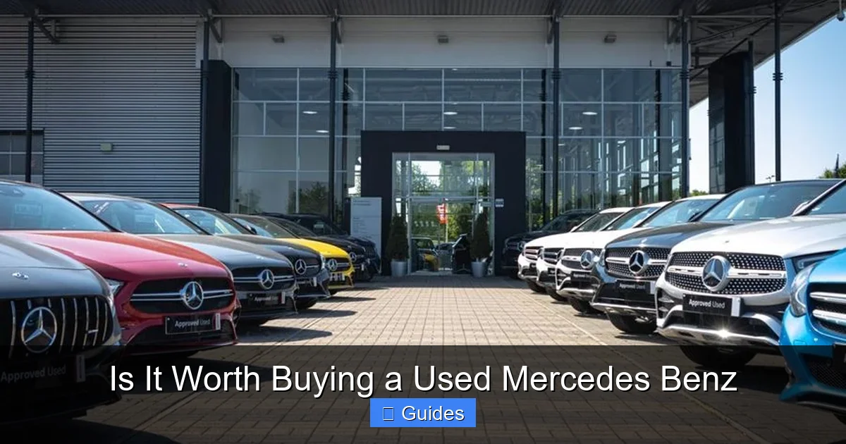 Is It Worth Buying a Used Mercedes Benz