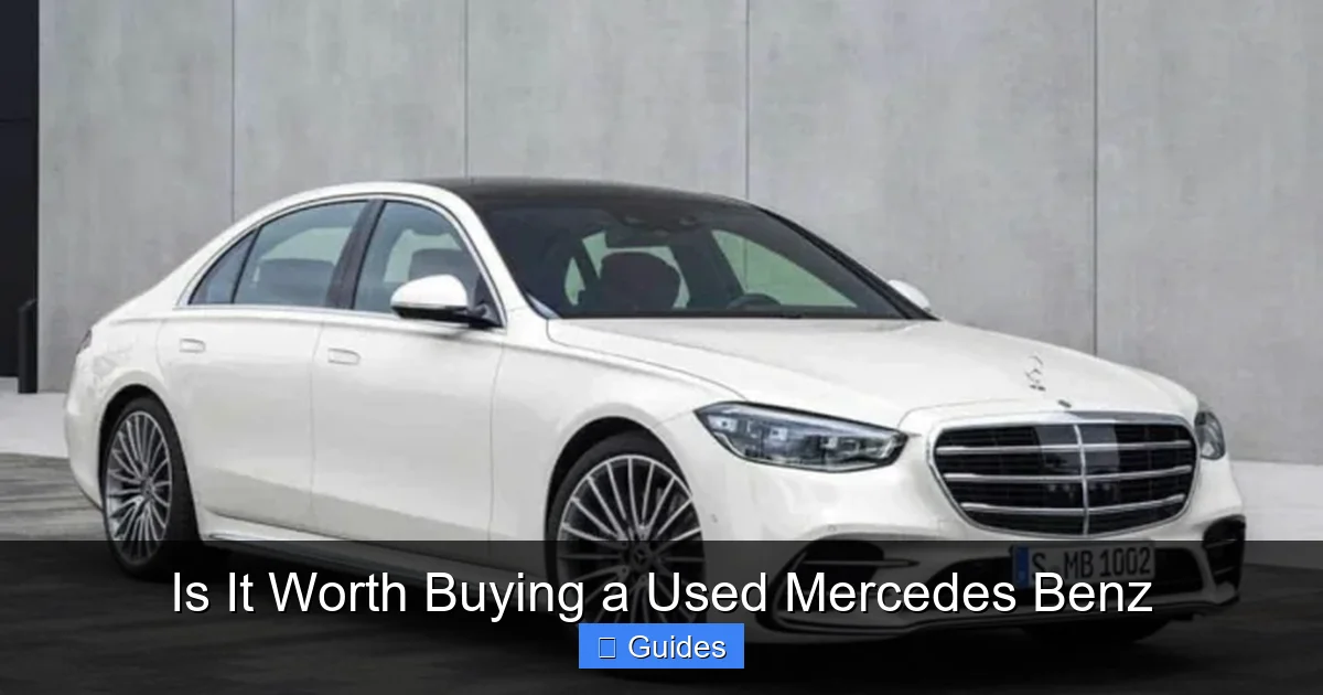 Is It Worth Buying a Used Mercedes Benz