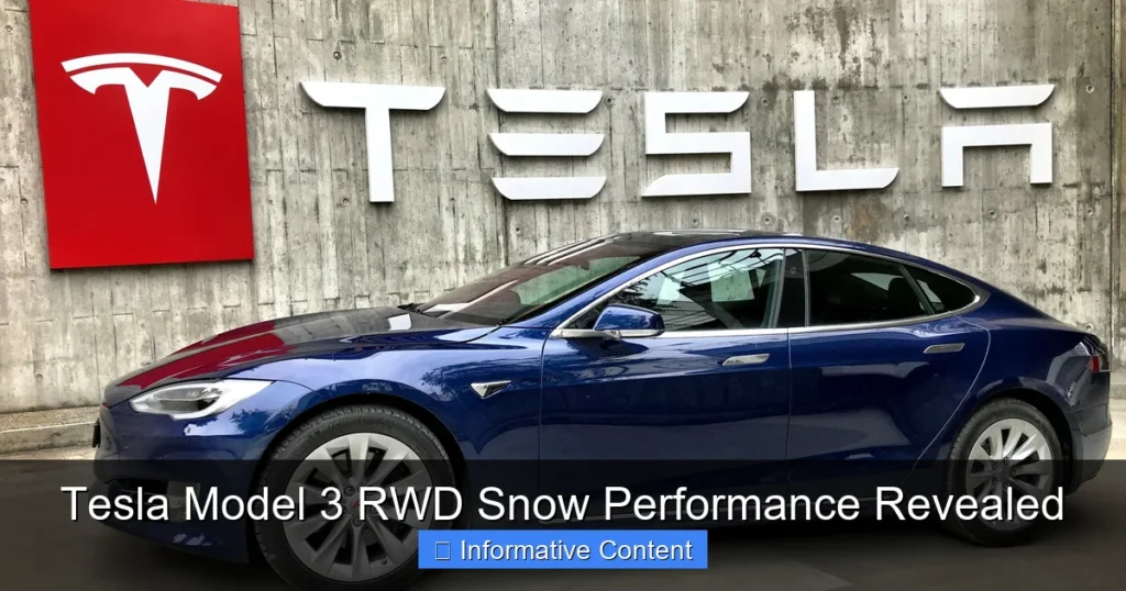 Tesla Model 3 RWD Snow Performance Revealed