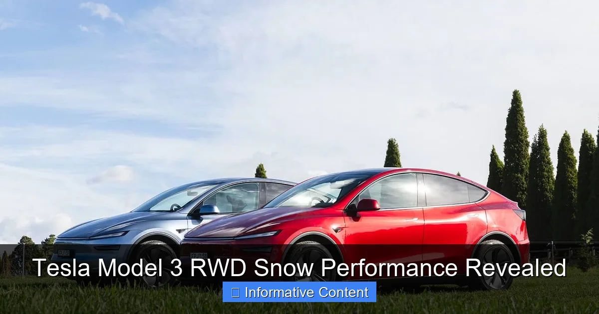 Tesla Model 3 RWD Snow Performance Revealed