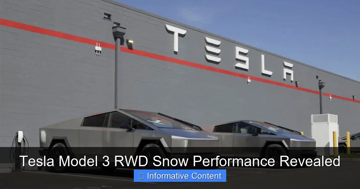 Tesla Model 3 RWD Snow Performance Revealed