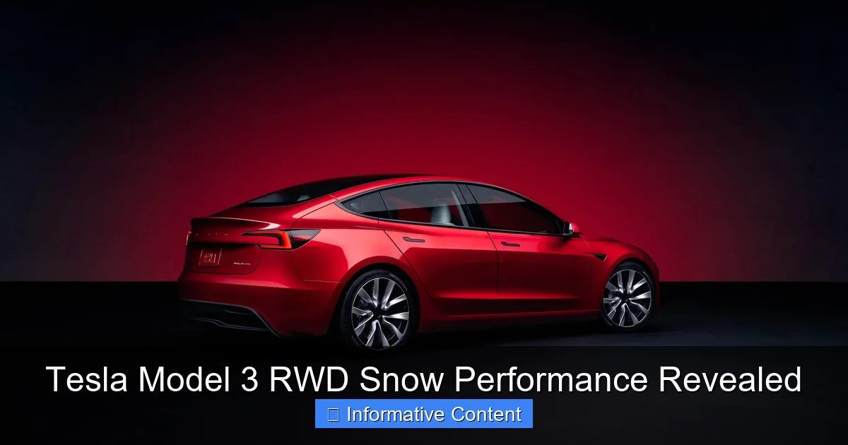 Tesla Model 3 RWD Snow Performance Revealed