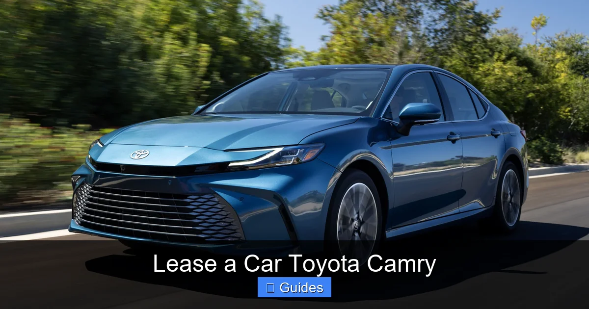 Lease a Car Toyota Camry