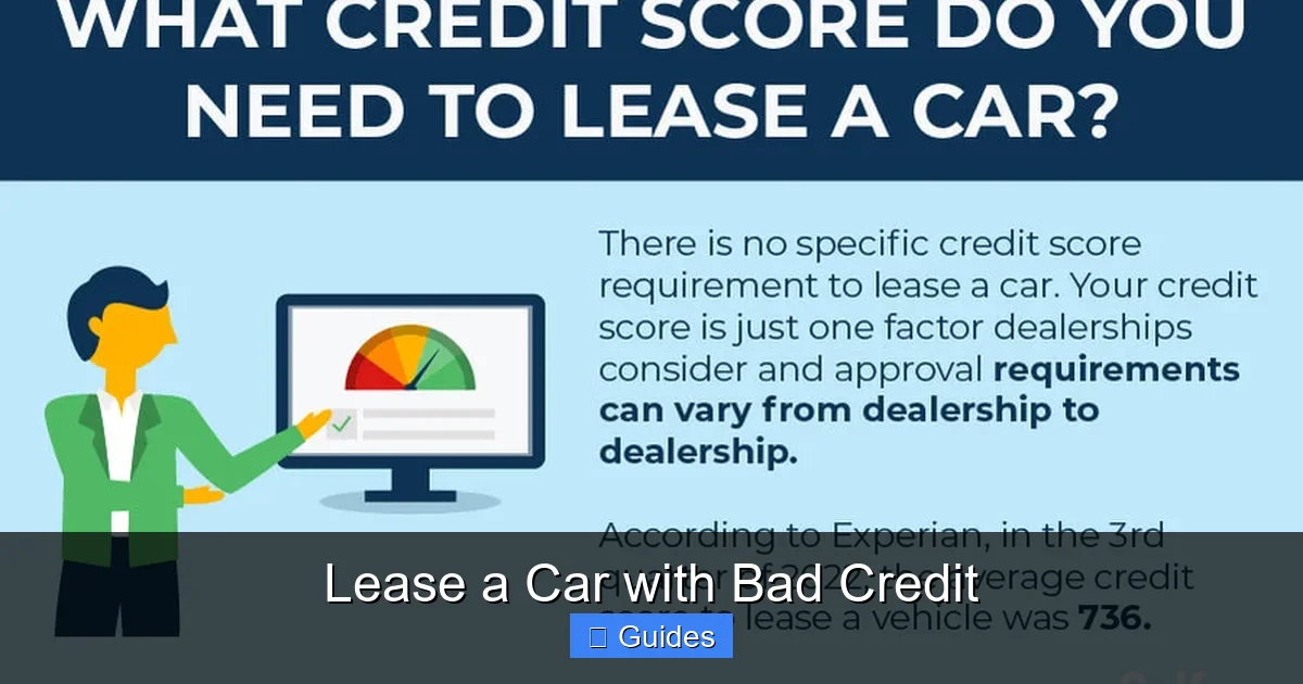 Lease a Car with Bad Credit