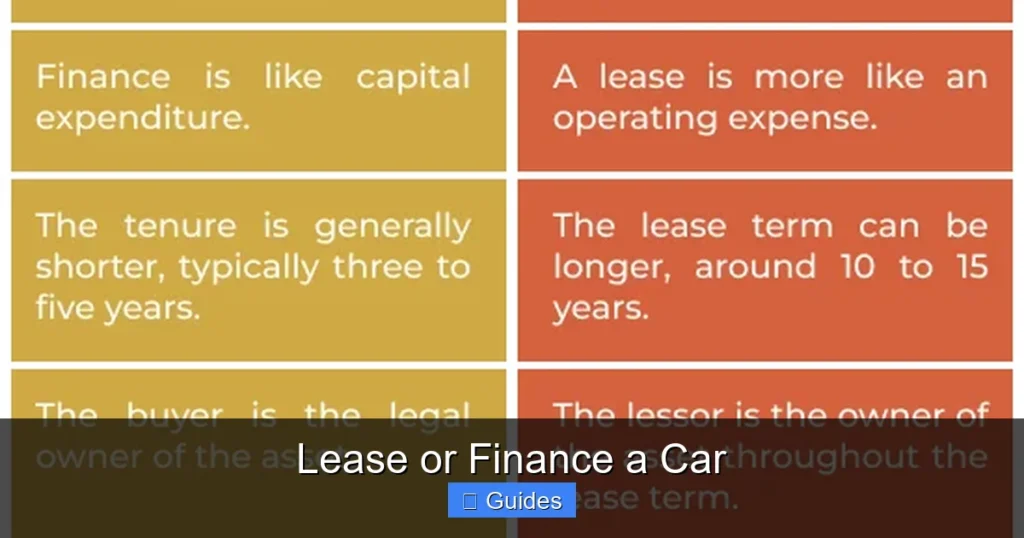 Lease or Finance a Car