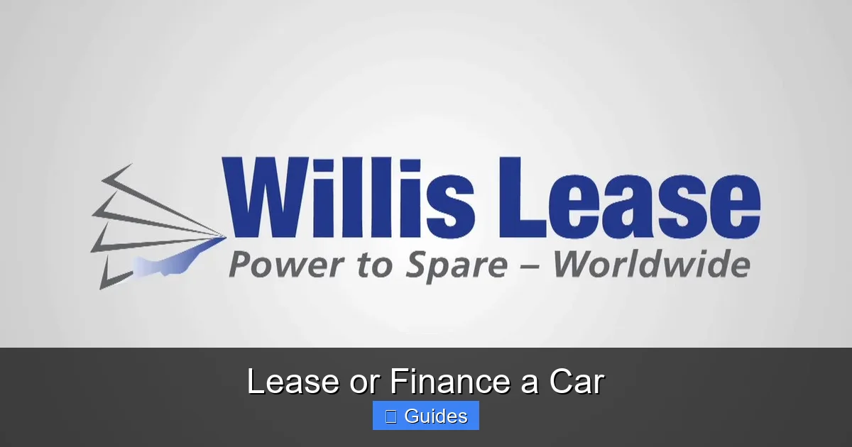 Lease or Finance a Car