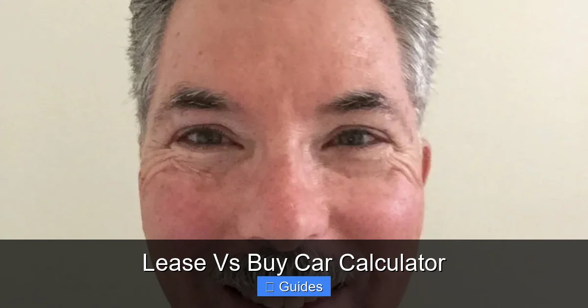 Lease Vs Buy Car Calculator