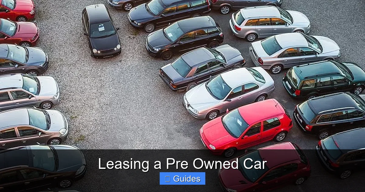 Leasing a Pre Owned Car