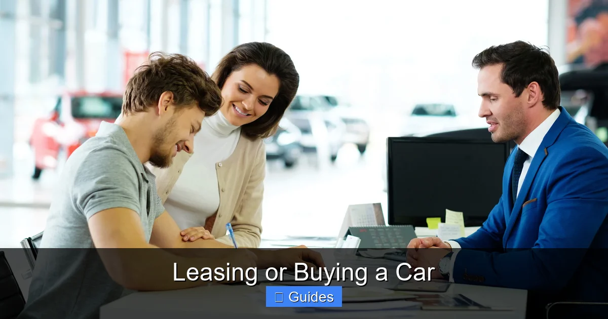 Leasing or Buying a Car