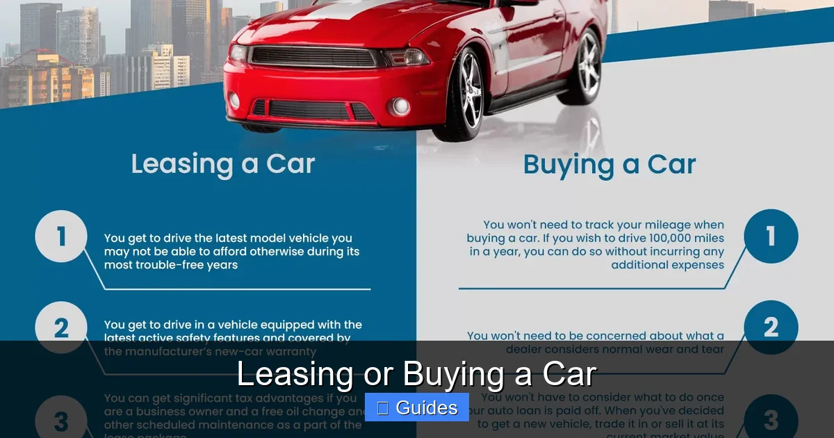 Leasing or Buying a Car