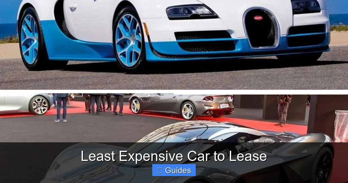 Least Expensive Car to Lease