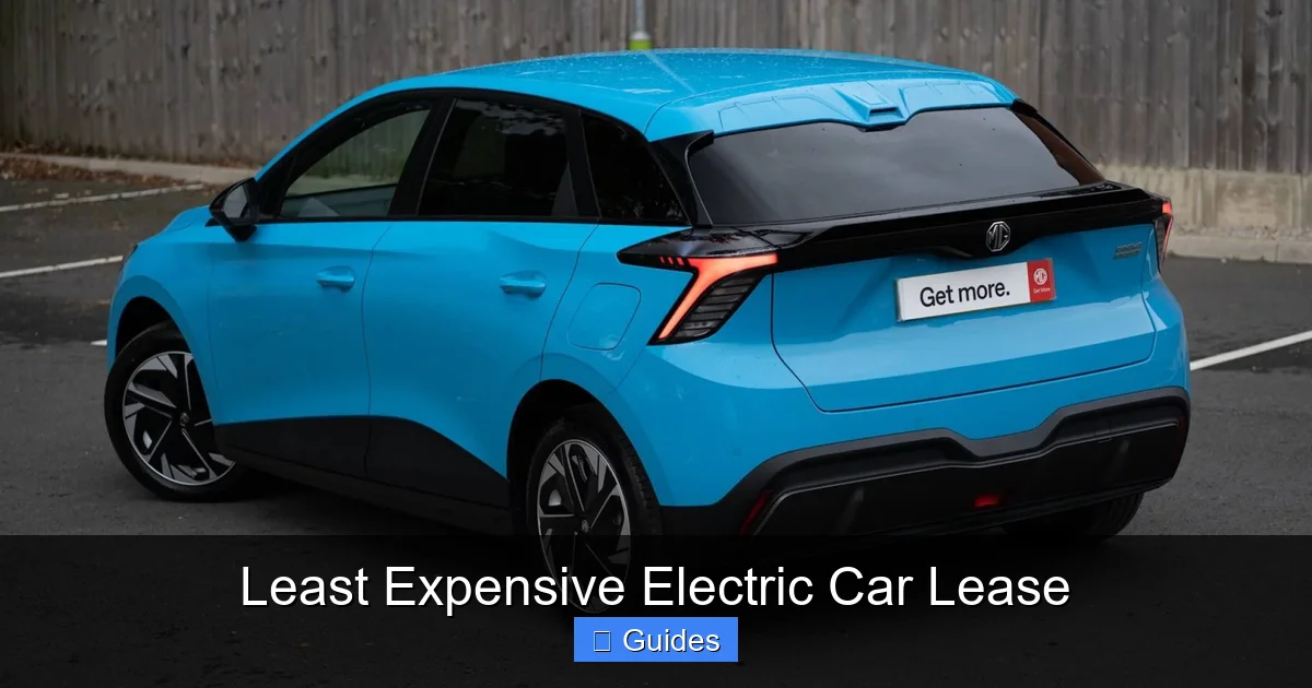 Least Expensive Electric Car Lease