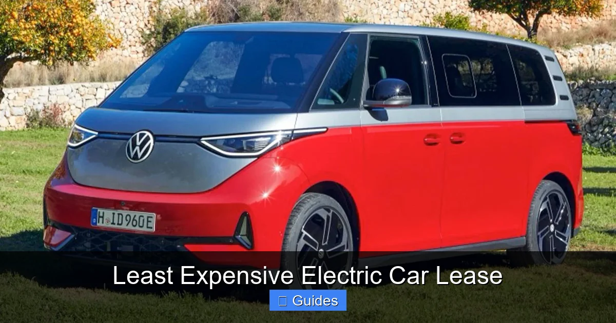 Least Expensive Electric Car Lease