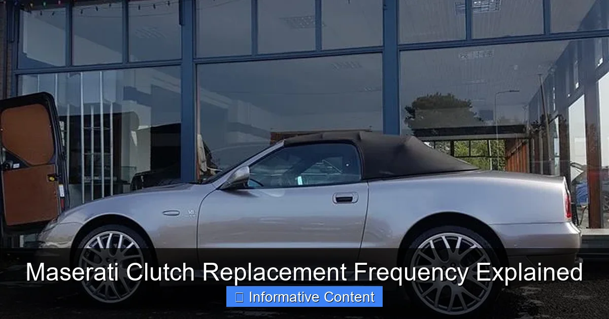 Maserati Clutch Replacement Frequency Explained