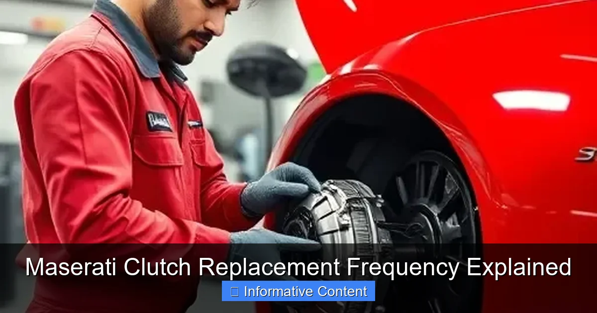 Maserati Clutch Replacement Frequency Explained