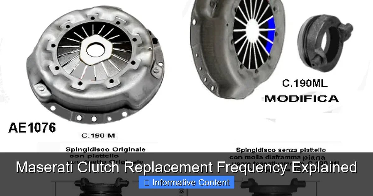 Maserati Clutch Replacement Frequency Explained