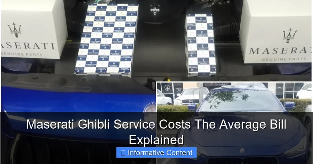 Maserati Ghibli Service Costs The Average Bill Explained