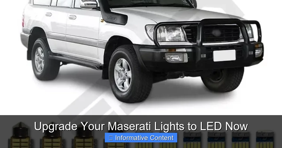 Upgrade Your Maserati Lights to LED Now