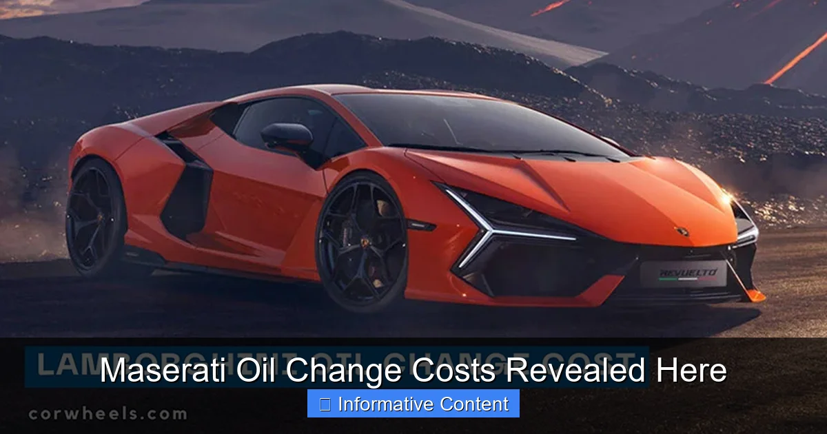 Maserati Oil Change Costs Revealed Here