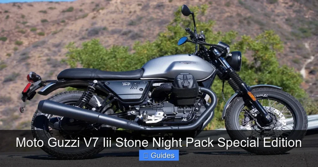 Moto Guzzi V7 Iii Stone Night Pack Special Edition