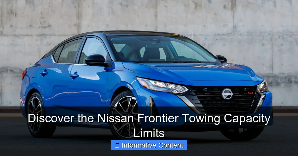 Discover the Nissan Frontier Towing Capacity Limits