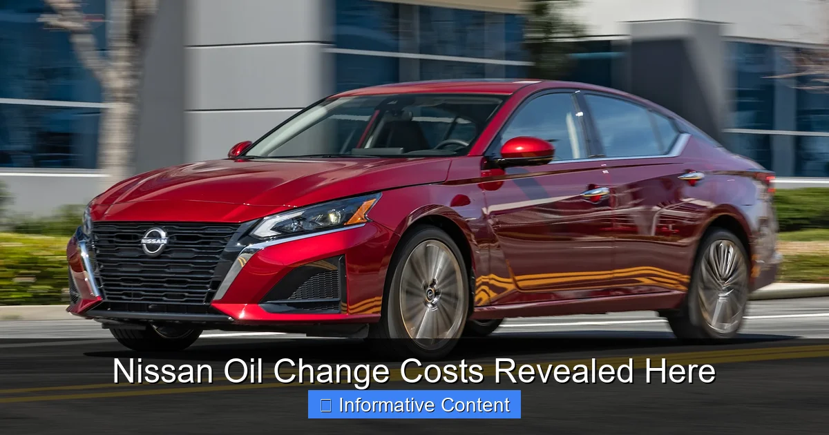 Nissan Oil Change Costs Revealed Here