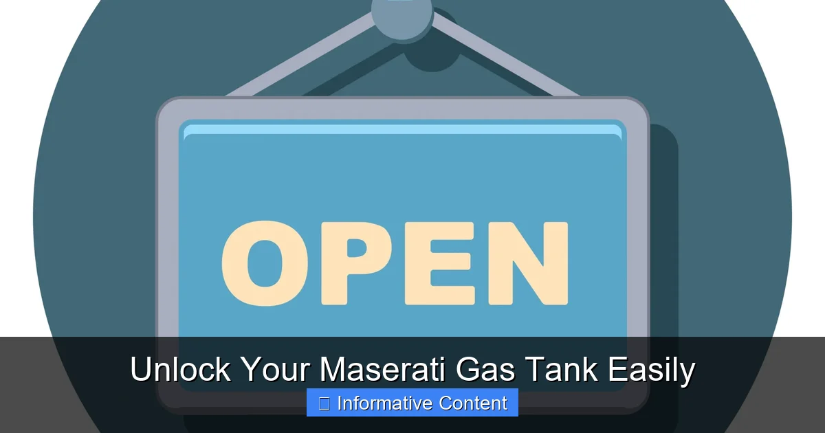Unlock Your Maserati Gas Tank Easily