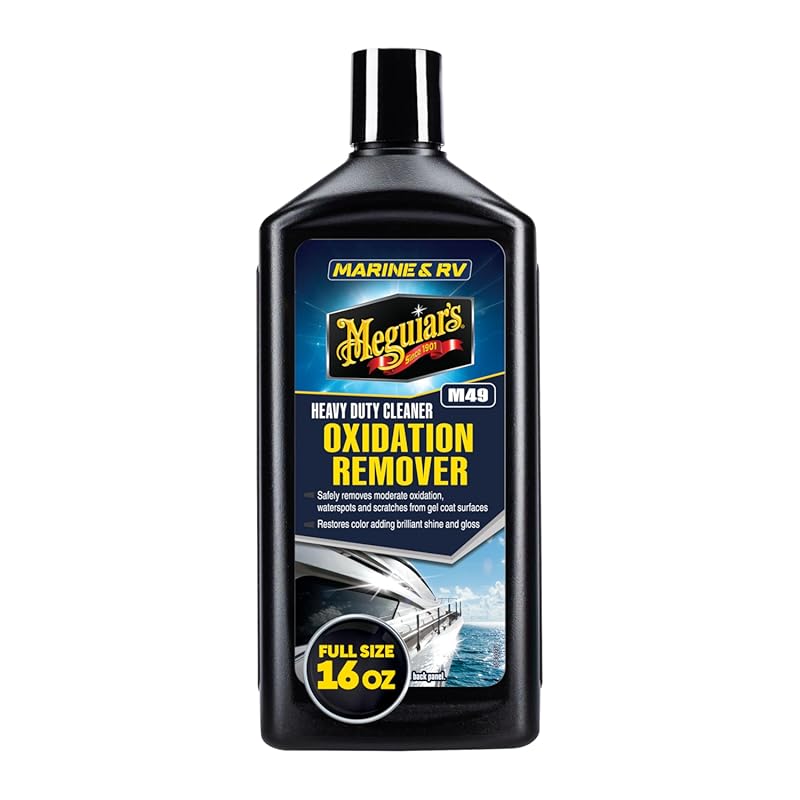 Meguiar's Heavy Duty Oxidation Remover eliminates stains and water spo