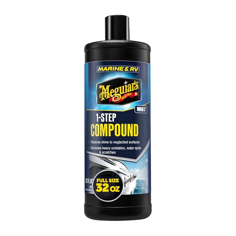 Meguiar's One Step Compound removes oxidation and scratches while rest