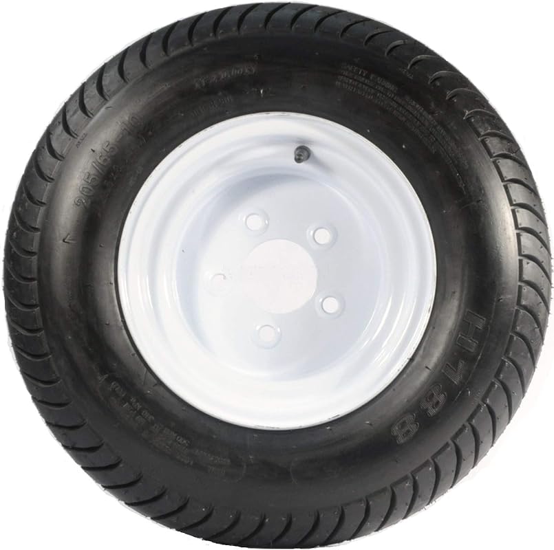 Kenda 205/65-10 Trailer Tire and Wheel Assembly with 6-Ply Rating, Loa
