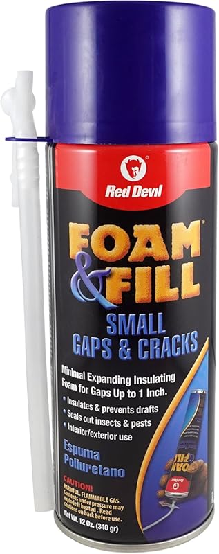 Red Devil Spray Foam Sealant for Small Gaps and Cracks in 12 Ounces