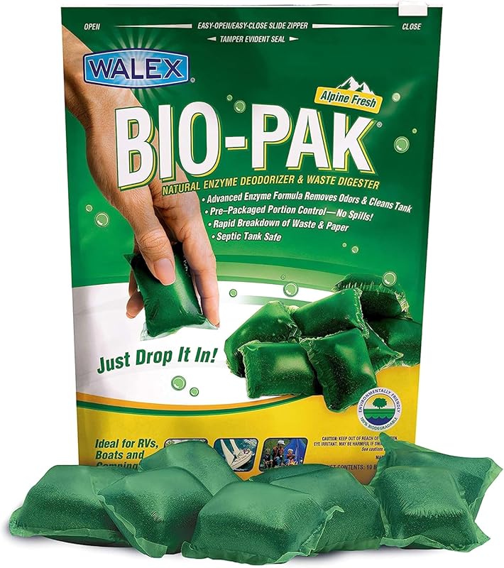 Walex Bio-Pak Black Holding Tank Deodorizer & Waste Digester Drop-Ins 