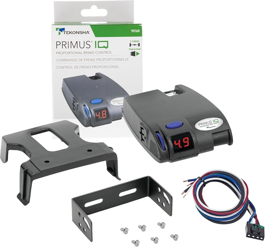 Tekonsha 90160 Primus IQ, Proportional Brake Controller for Trailers w