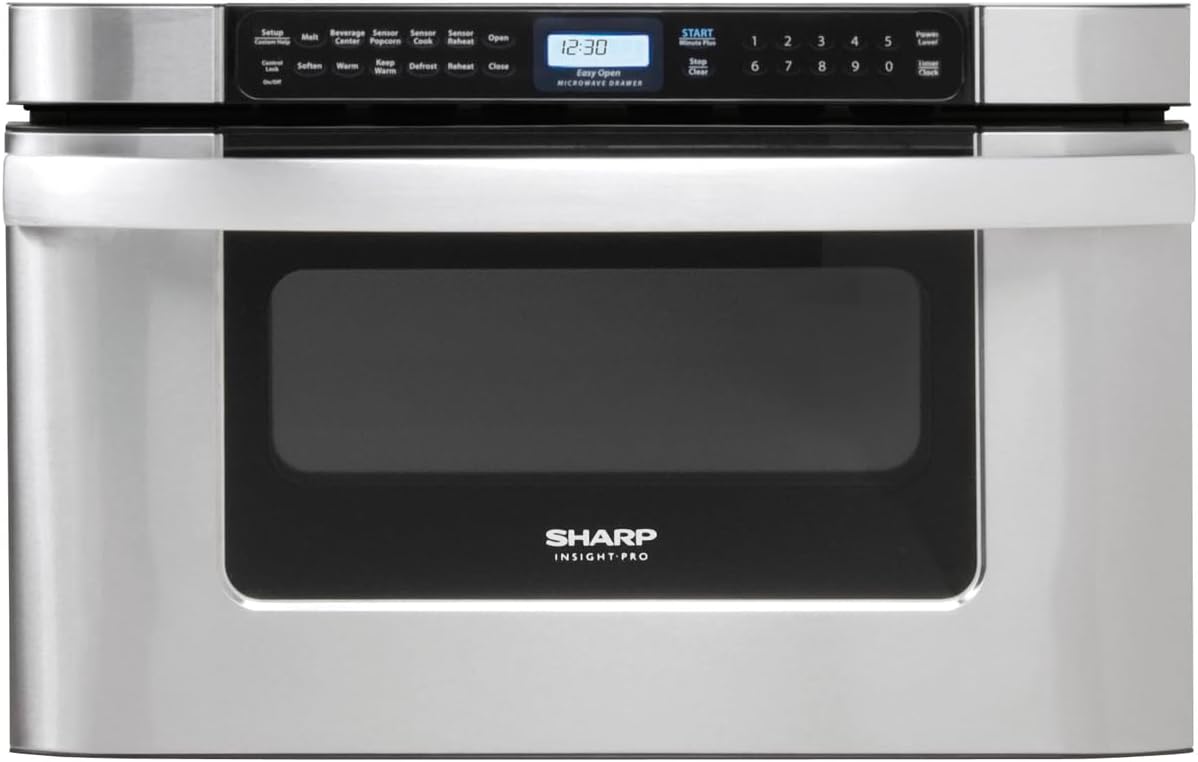 SHARP KB6524PSY Microwave Drawer Oven, 24-inch, 1.2 Cubic Feet, 950 Wa