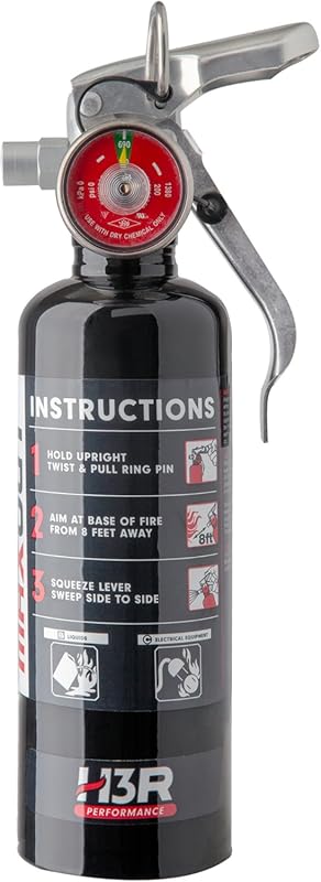 MaxOut Mini 1.0 lb Purple K Fire Extinguisher for Cars and Trucks