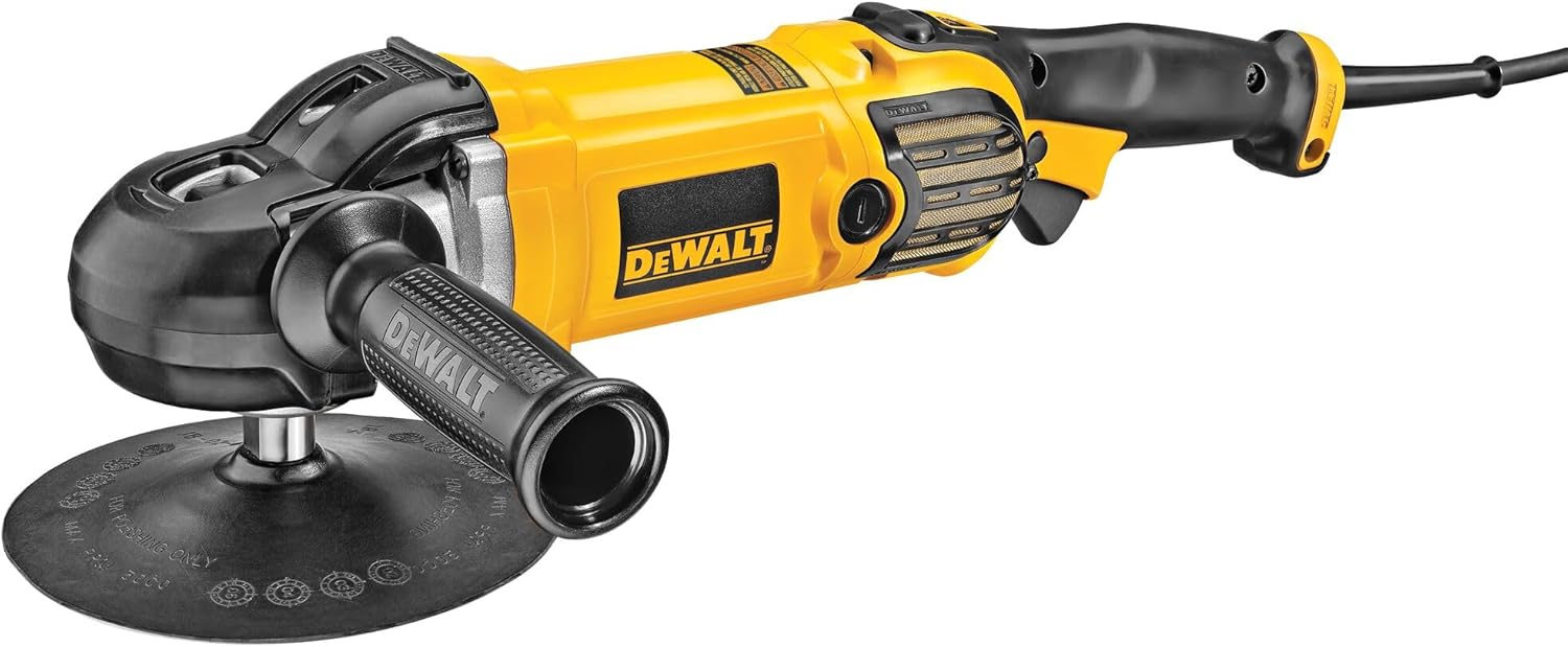 DEWALT 7-inch to 9-inch 12-Amp Corded Car Buffer Polisher with Variabl
