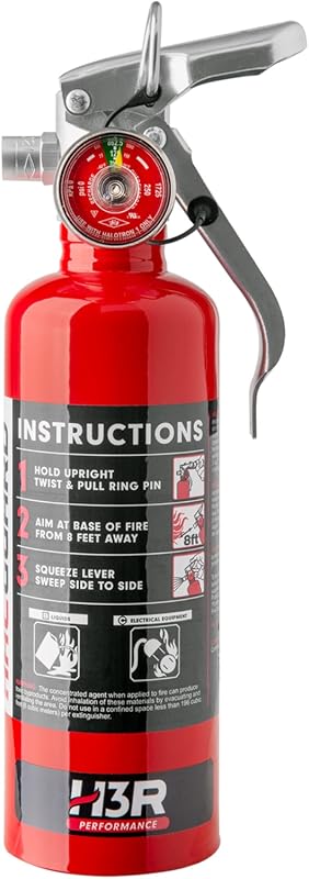 HalGuard Mini Fire Extinguisher for Vehicles, Race Cars & Trucks | Cle