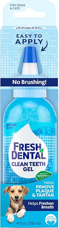 Fresh Dental Dog Toothpaste Gel Cleans Teeth and Removes Plaque and Ta