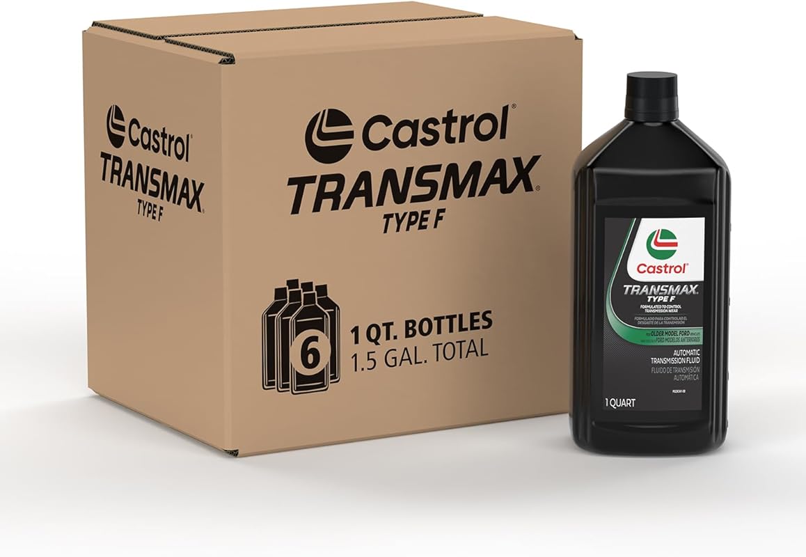 Castrol Transmax Type F Automatic Transmission Fluid 1 Quart Pack of 6