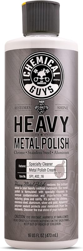 Chemical Guys Heavy Metal Polish to Clean, Restore, and Protect Alumin