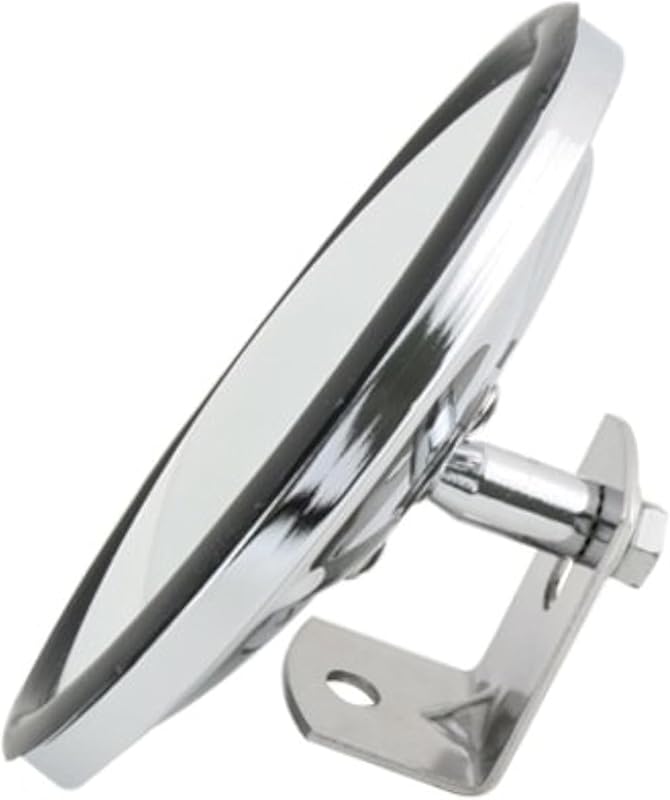Grand General 33270 Chrome 5-Inch Convex Blind Spot Mirror with L Brac