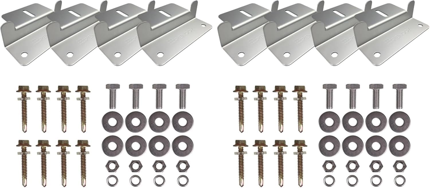 Renogy 2 Sets Solar Panel Mounting Z Brackets Lightweight Aluminum Cor