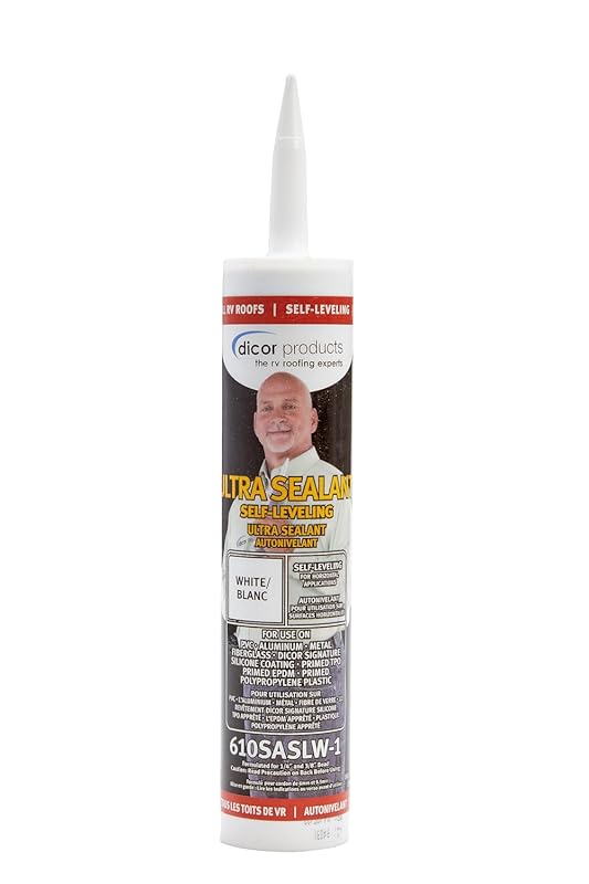Dicor Self-Leveling Ultra Sealant System - White 10.1 oz with UV Stabi