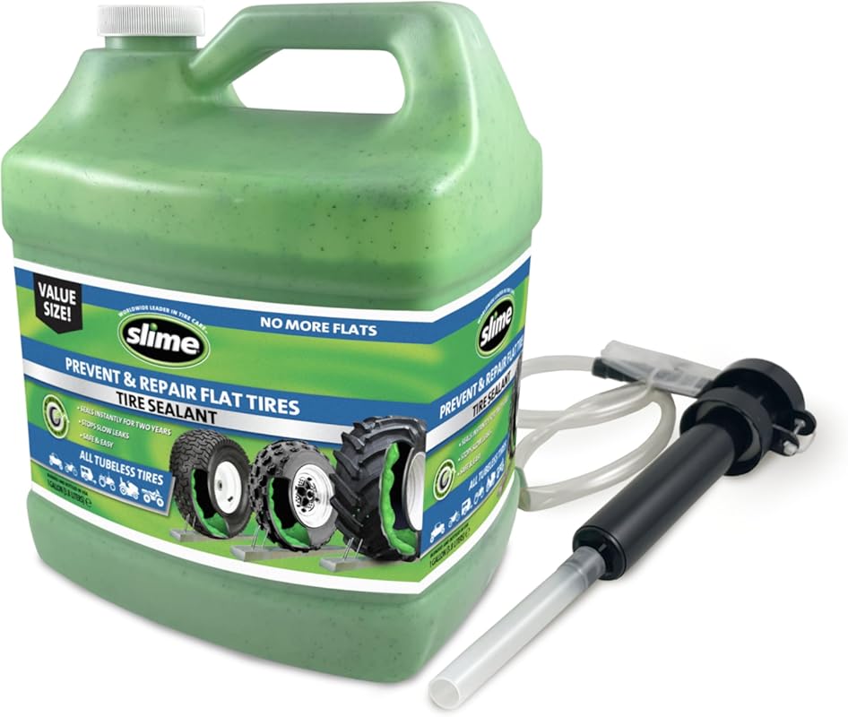 Slime Tire Sealant for Lawn Tractors: Repair and Prevent Punctures in 