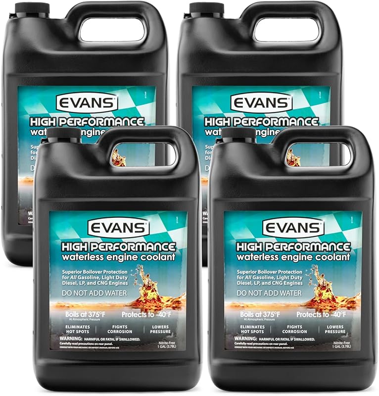 EVANS Coolant EC53001 High Performance Waterless Coolant, 4 Gallon Pac