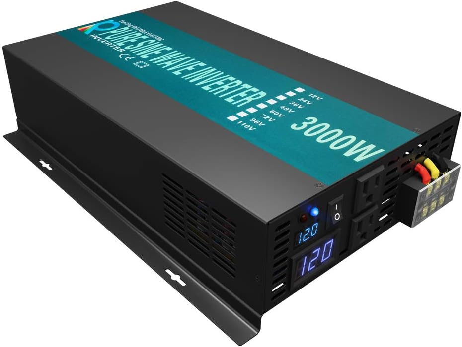 Reliable 3000W Pure Sine Wave Solar Power Inverter with 12V Input and 