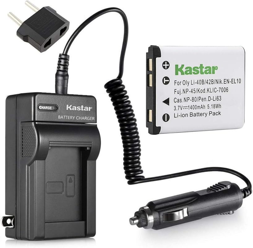 Kastar Battery and Charger Kit for Polaroid and Sanyo Xacti Digital Ca
