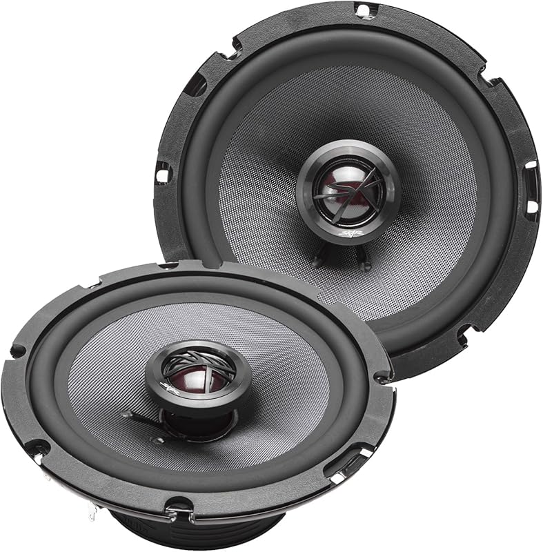 Skar Audio TX65 6.5 Inch 200W 2-Way Coaxial Car Speakers Deliver Clear