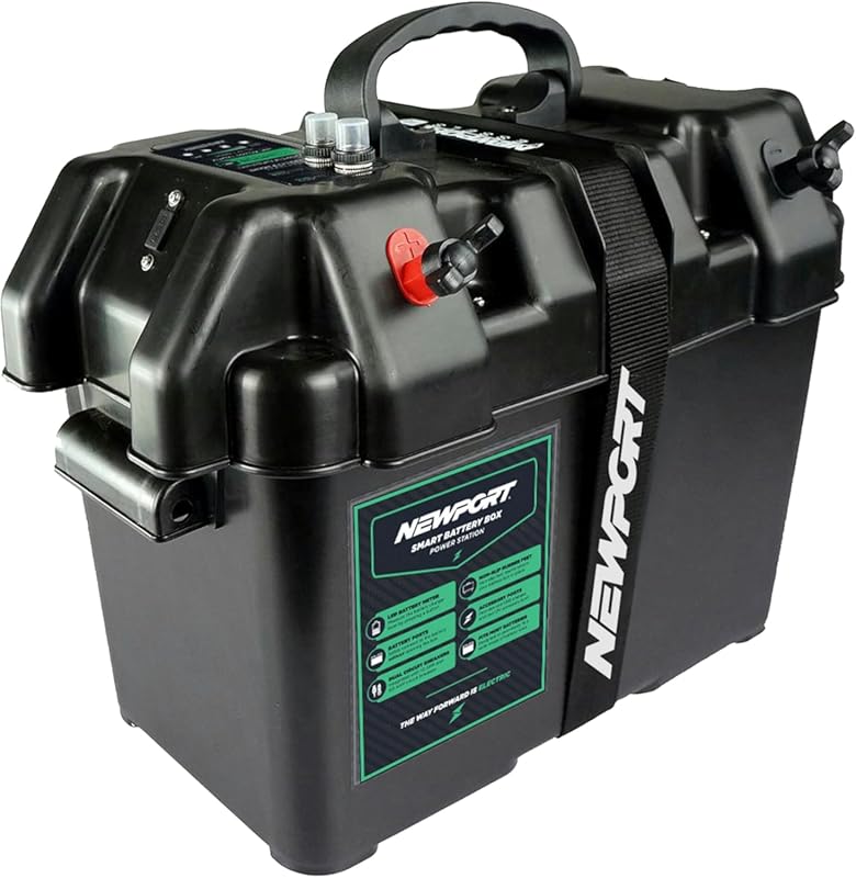 Newport Trolling Motor Smart Battery Box Power Center with USB and DC 