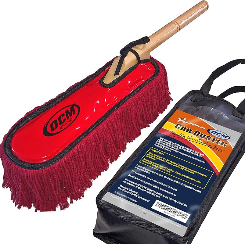 Extra Large Car Duster with Solid Wood Handle and Storage Cover for Au